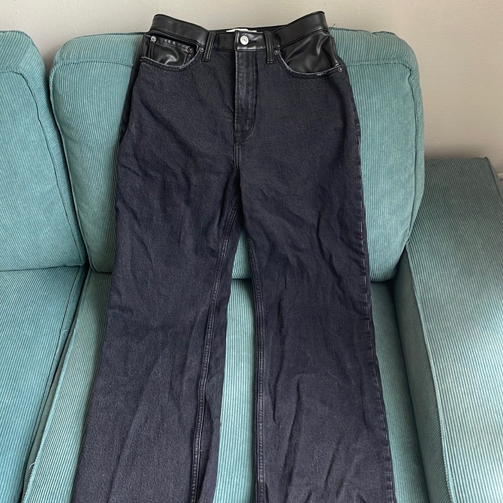 Abercrombie&Fitch jeans with leather details